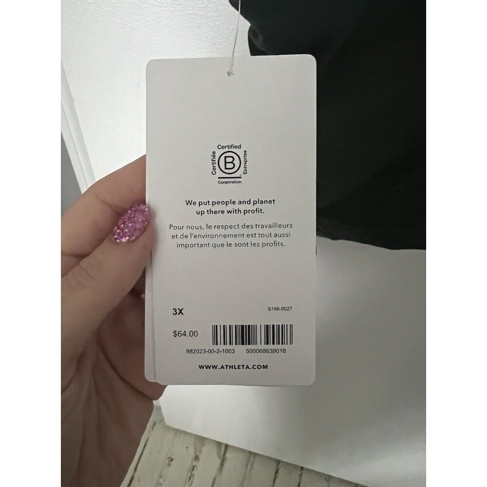 Athleta Conscious Crop Top Serene D-DD Sports bra, YOGA Crop Tank Sz 3X NWT $64 - Picture 5 of 7